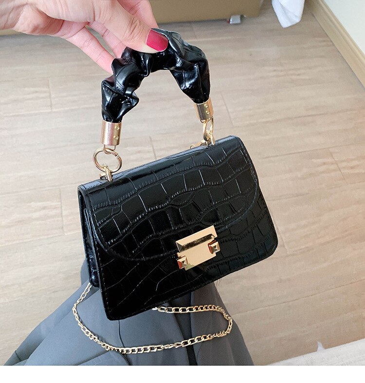 Mode Vrouwelijke Schoudertas Effen Kleur Handtas Messenger Bag Voor Vrouwen Wit/Geel/Zwart/Paars