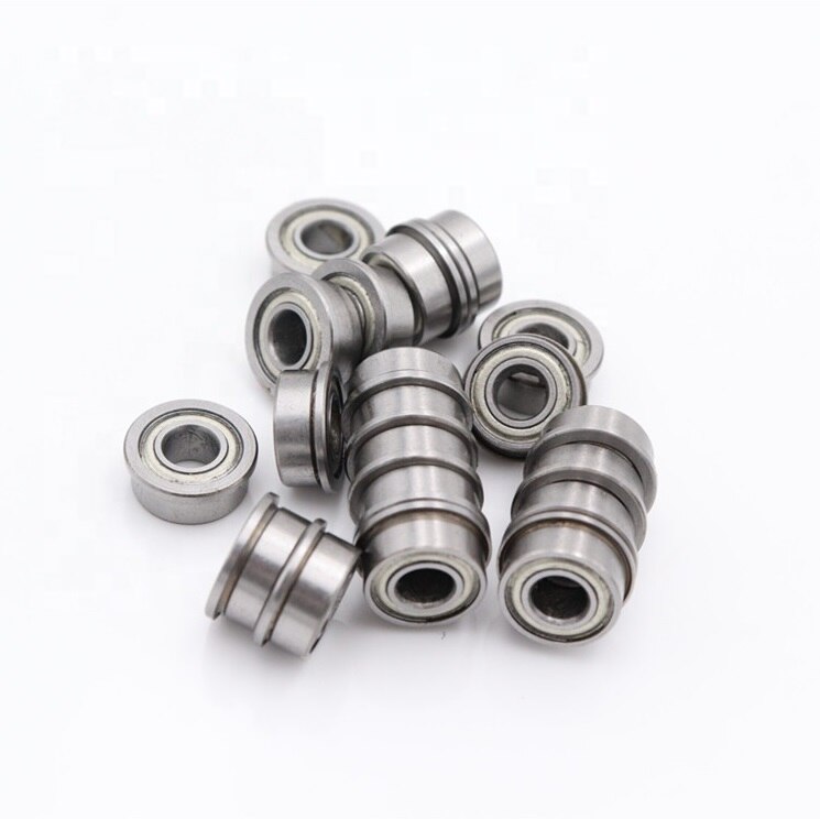 100pcs MF83ZZ flanged bearing 3x8x2.5 3x8x3 mm miniature flange deep groove ball bearings