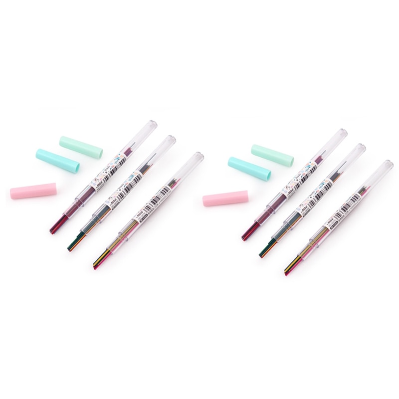 15pcs/set Colorful Mechanical Pencil Lead 0.5 /0.7 Mm Art Sketch Drawing Colored Lead School Office Supplies