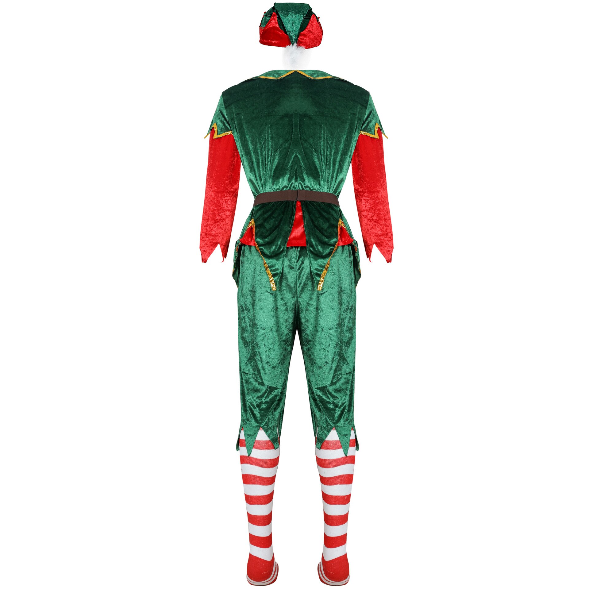 Christmas Costume Elf Naughty Match Dress Adult Couple Funny Festival Cosplay Santa Elven Outfit For Men Women