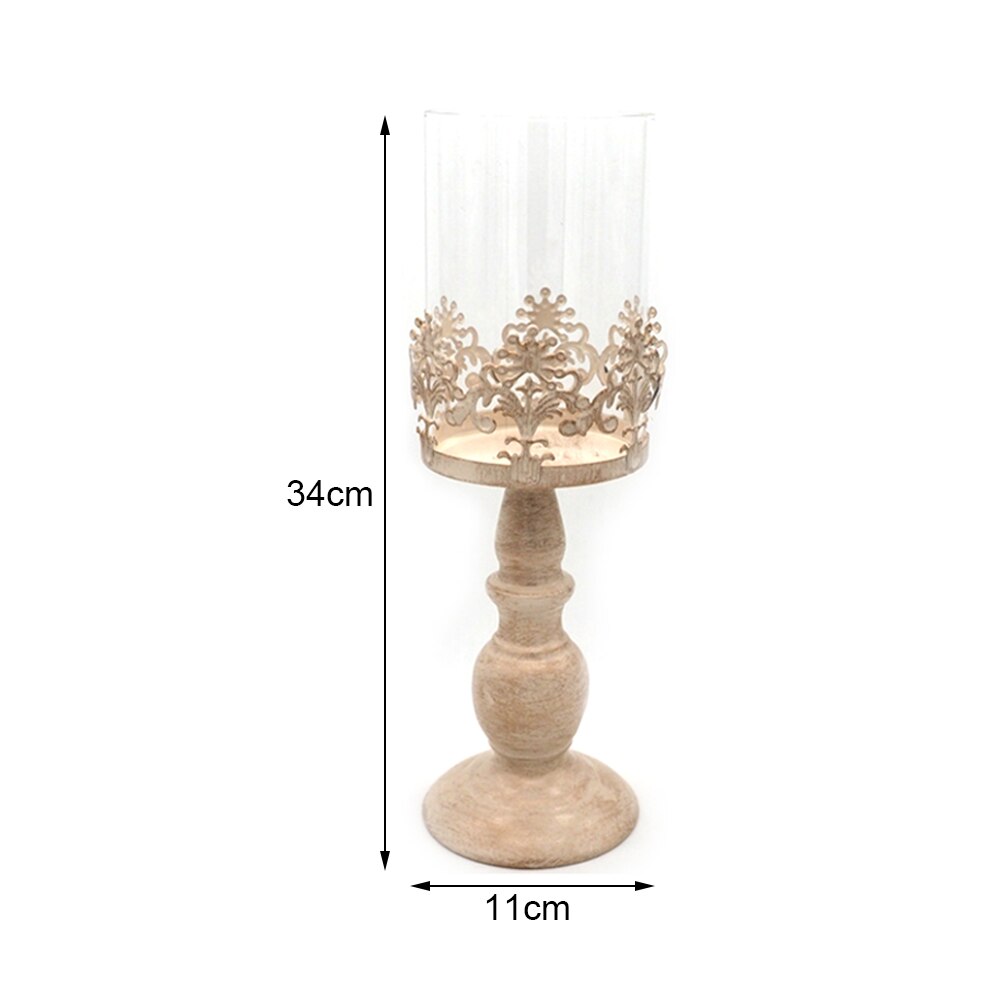 candelero con soporte de cubitos para velas, candelabro con Base de Metal, candelabro grande de cristal, soportes para velas de boda, decoración de escritorio: A3