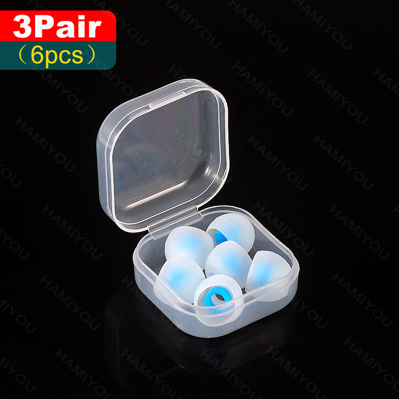 9-3 paren, noise cancelling siliconen oortelefoon accessoires, 4mm vervangende oortelefoon accessoires, zachte oordoppen, L M S in oortelefoon oordoppen. Geschikt voor hoofdtelefoons met poorten van 4-6 mm diameter: l / Light Grey