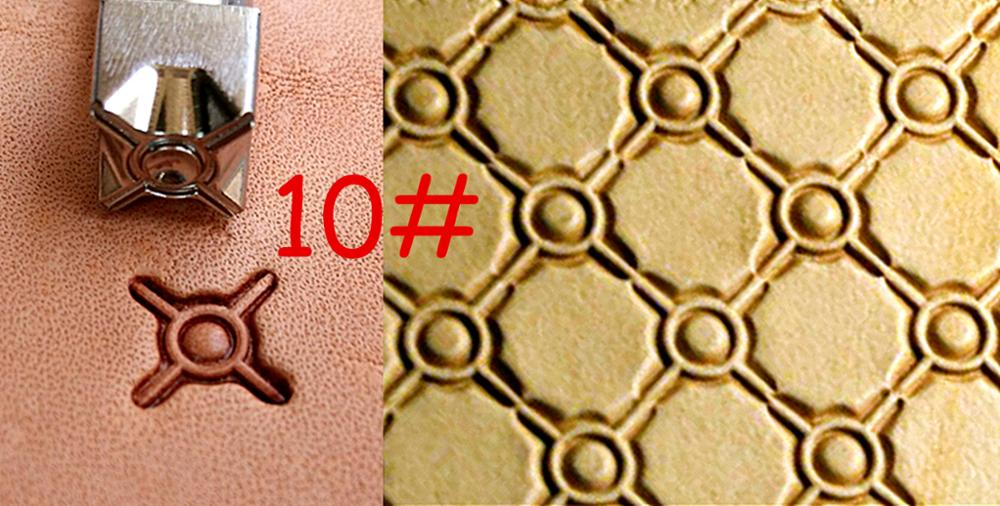 1 Pc 10 # Staal Lederen Craft Staal Carving Stempelen Punch Stamper Tool-Stylus Lepel Embossing Swivel Knife Cutter punch Beitel