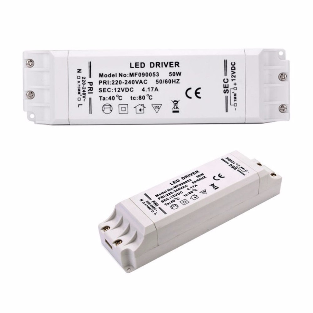 LED Driver Transformer 50w 30w 18w 12w 6w DC 12V Output 0.8A 1A 2A Power Adapter Power Supply For Led Lamp Led Strip Downlight