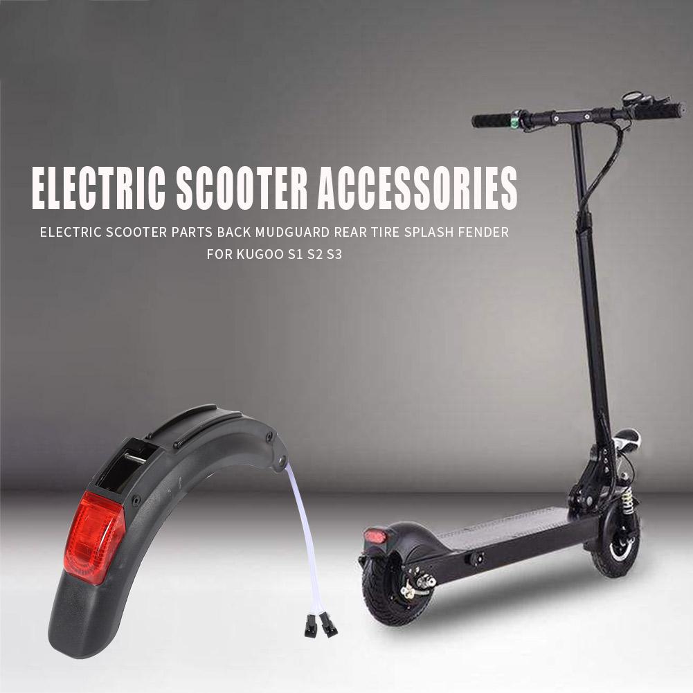 Scooter elétrico acessórios para trás paralama conjunto traseiro pneu respingo fender guarda para kugoo s1 s3 fender traseiro montagem
