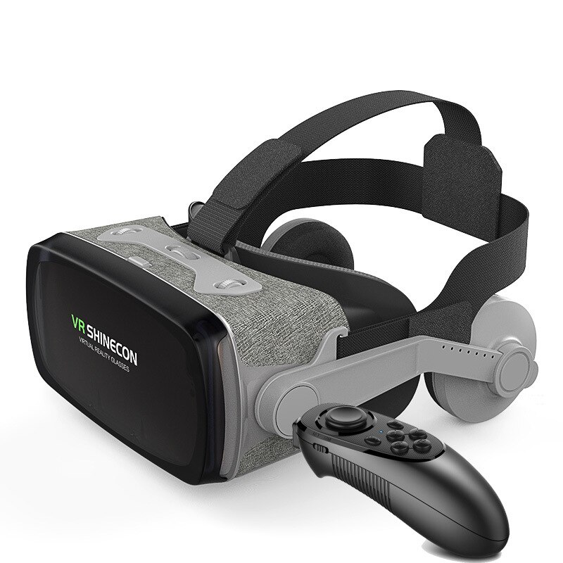 Virtual Reality Vr Bril Vr Headset Shinecon 3D Bril Headset Helm Voor Google Xiaomi Smart Phone 4.7-6 Inch: G07E 052