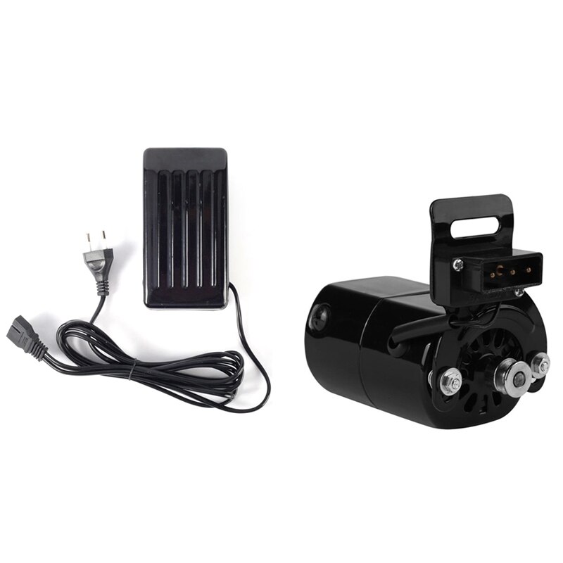 Naaimachine motor voetpedaal 220v 180w 0.9a oude stijl elektrische machine motor + controller kit eu stekker