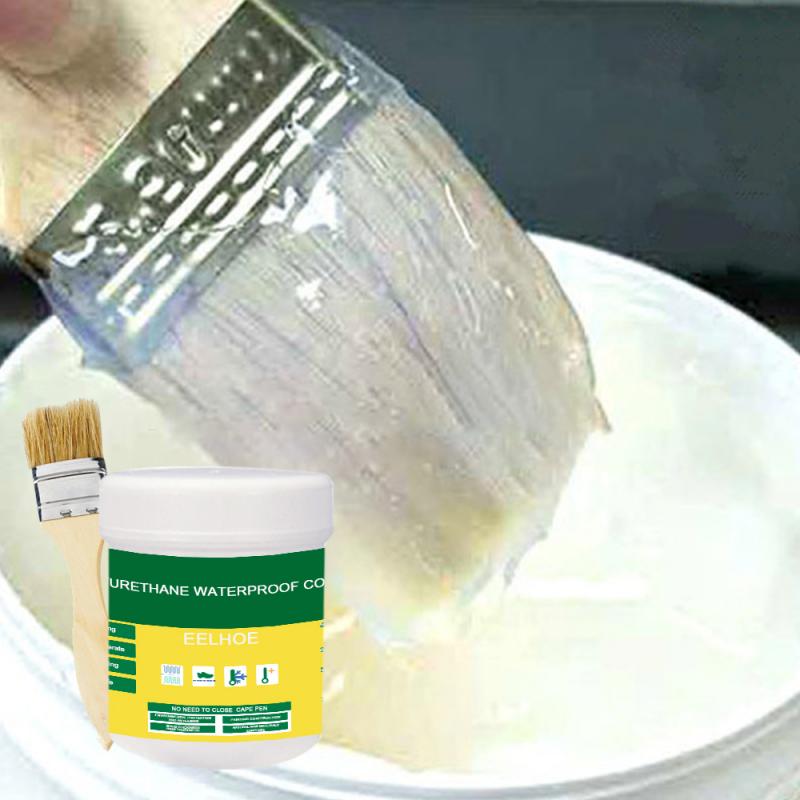 Transparante Waterdichte Lijm Plus Borstel Waterdicht Lekvrij Lijm Siliconenkit Voor Buitenmuur Badkamer Wc Vloertegels