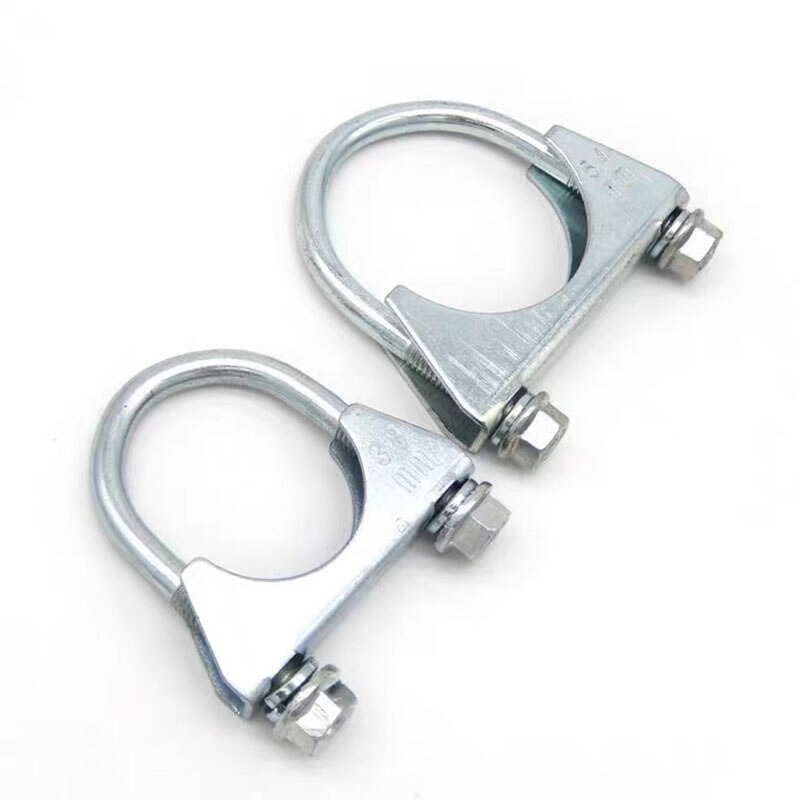 1Pcs Gelden Hij Auto Uitlaatpijp Link Klem Rvs Pijp Vaststelling Throat38mm-76mm