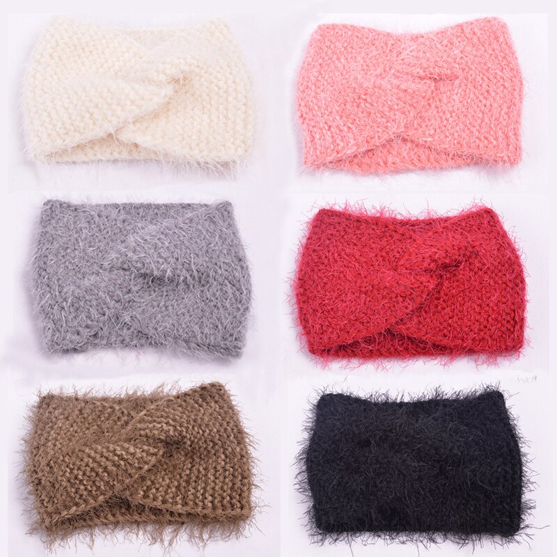 Gebreide Vrouwen Hoofdband Tulband voor Meisjes Zachte Katoenen Breien Winter Haarband Baby Meisjes Haar Accessoires