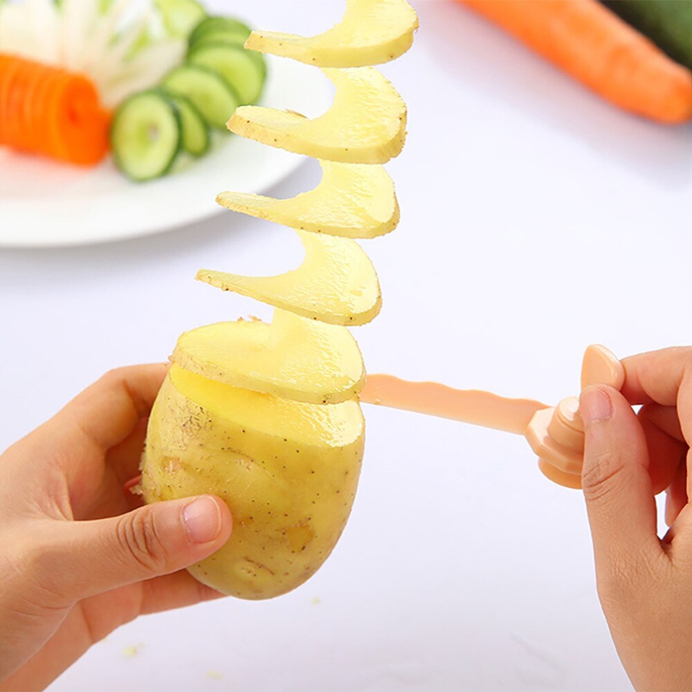 1Pc Magic Potato Cutter Wortel Spiral Slicer Snijden Modellen Keuken Koken Gereedschap Fruit Groente Krulspelden Messen Accessoires