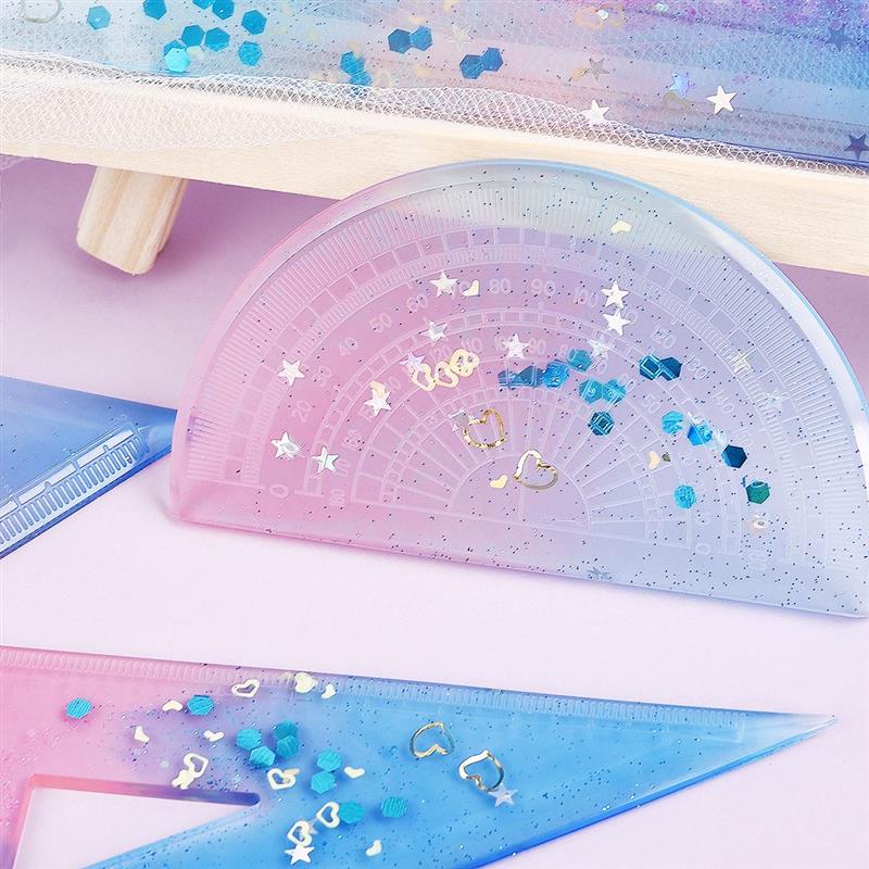 Uv Expoxyhars Siliconen Mal Gradenboog Driehoek Heerser Haakse Heerser Diy Craft Sieraden Maken Gereedschap Hars Gieten Mallen