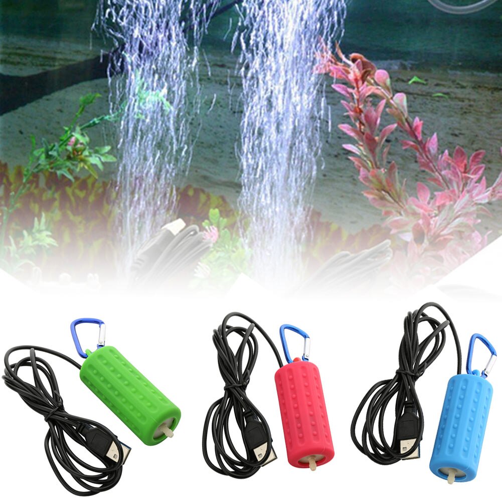 1pc draagbare mini usb luchtpomp aquarium aquarium zuurstof dempen energiebesparende aqua terrarium aquarium accessoires benodigdheden