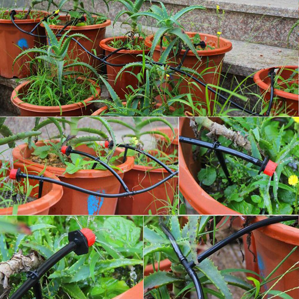 5m-25m Hose Micro Drip Irrigation System Farm Plant Flowers Micro Sprinklers Drip Watering Kits DIY Automatic Irrigation Tools