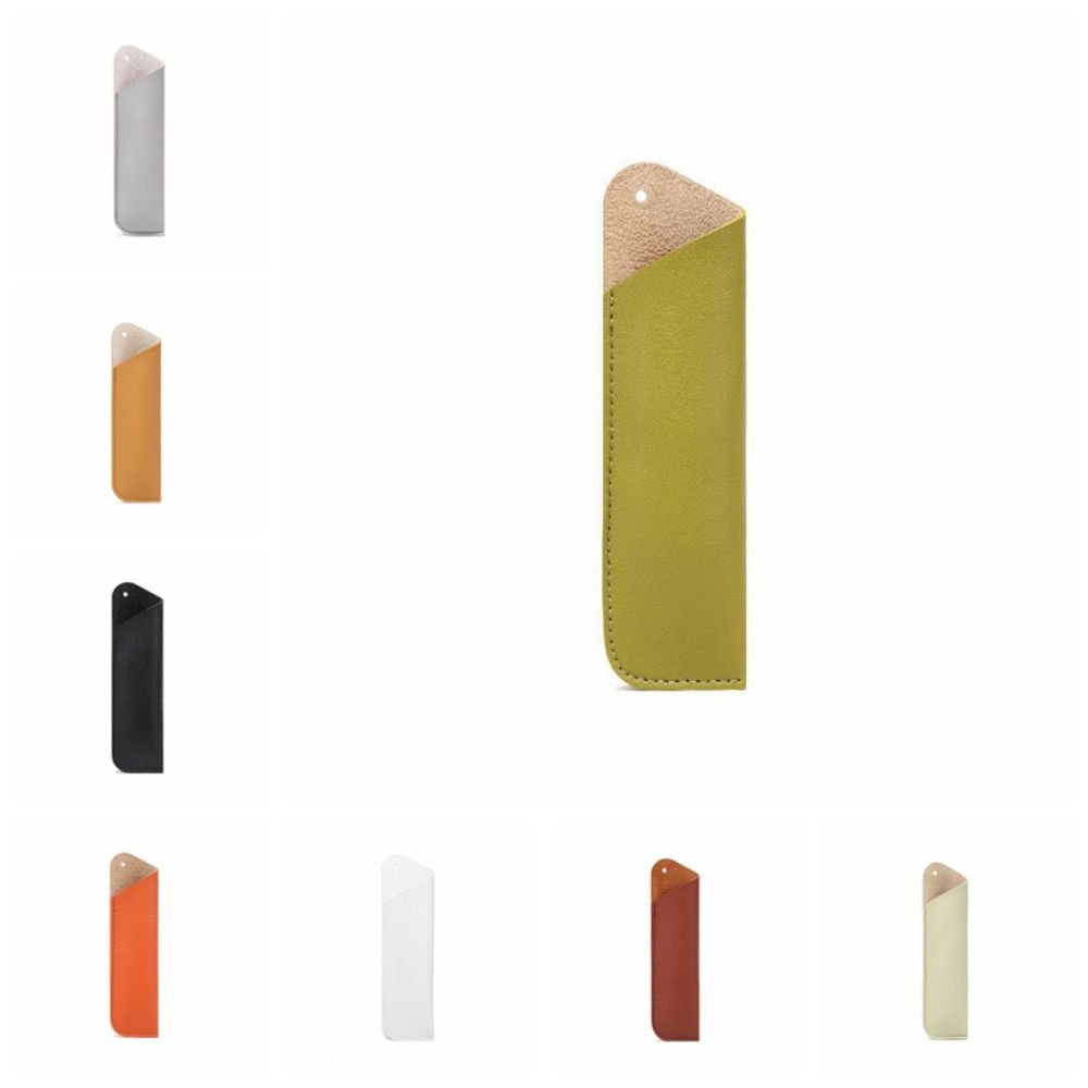 Etui van pu-leer, leren pennenhouder, handgemaakte pennentas, beschermhoes, zachte vintage pennenhoes, etui voor scrapbooking