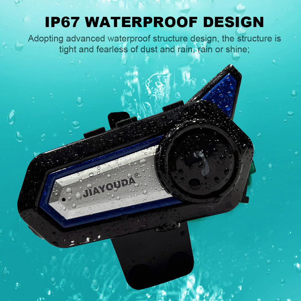Helm Kopfhörer Wasserdichte Motorrad Helm Kopfhörer BT31 Bluetooth 5,0 Stereo Kopfhörer mit Mic für Reiten Radfahren