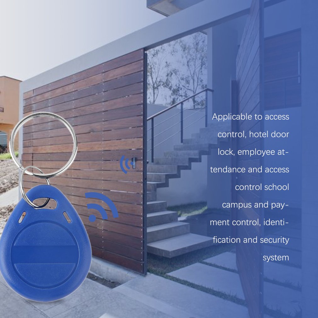 100 Pcs T5577 Em4305 Duplicator Clone Copy 125khz Rfid Tag Porta Chave Card Sticker Keyring Token Ring Proximity Duplicate ACEHE