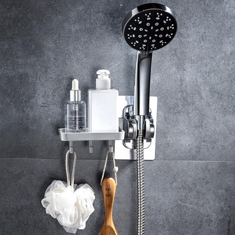 Bathroom Shower Seat Bracket Strong Vacuum Suction Cup Wall Mount Holder Hand Shower Head Bracket Bathroom Accessories