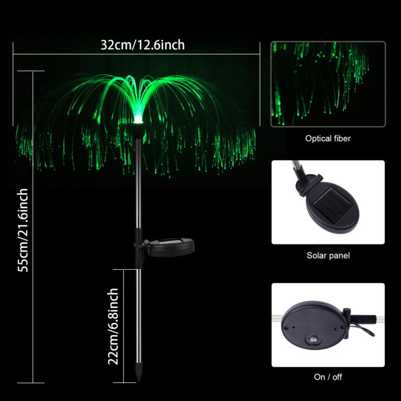 LED Solar Kwallenlamp - 60cm - Kleurwisselend - Tuin Pad Straat Decoratie Buiten