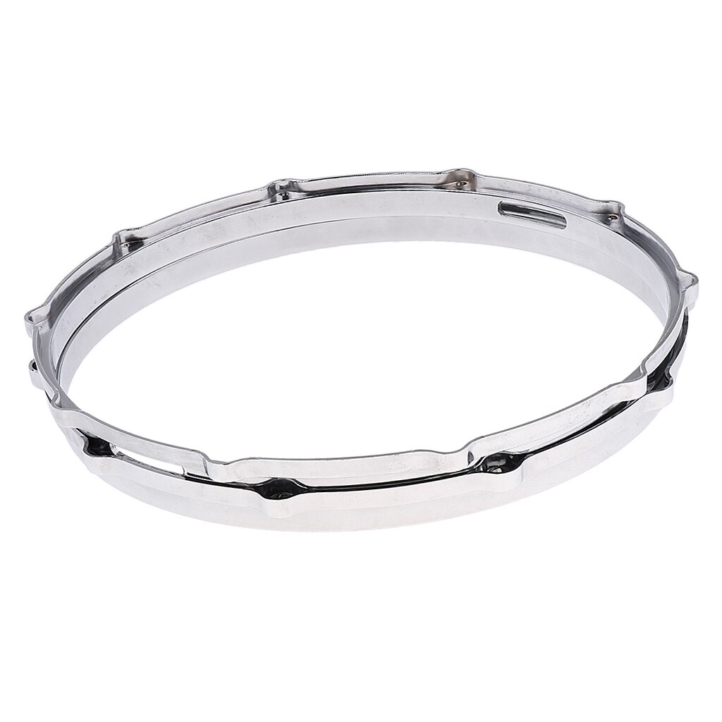 1 Pair Aluminum Alloy Snare Drum Hoop Ring Rim for 14'' Snare Drum Percussion Instrument