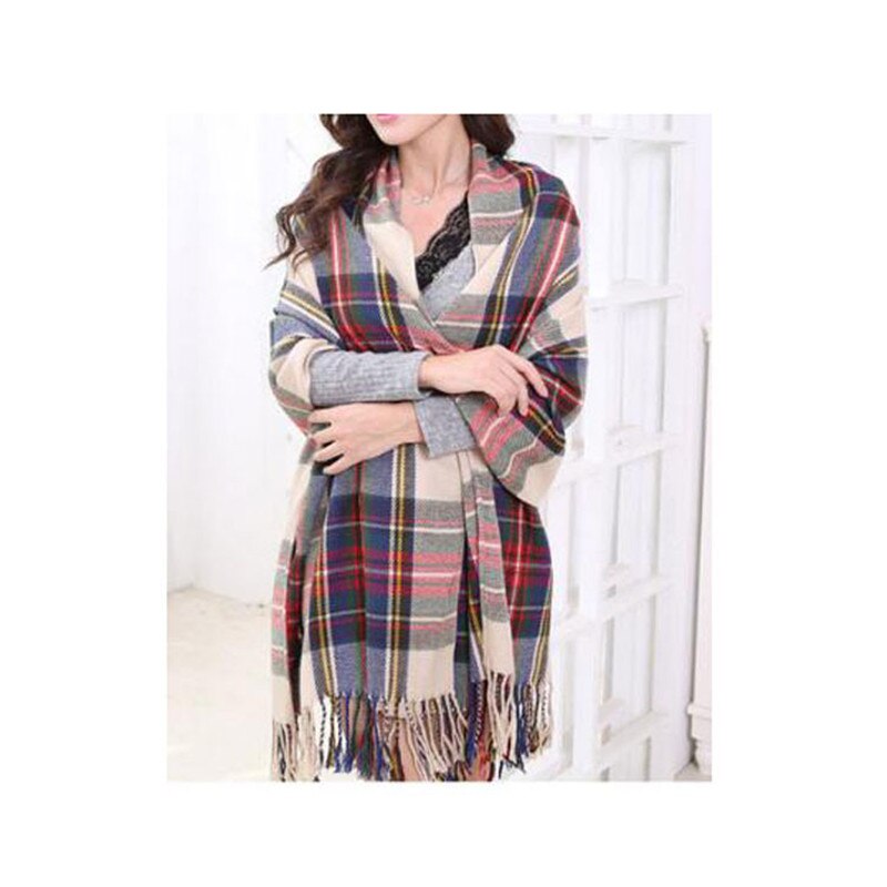 Plaid Winter Scarf Women neck head Scarves Casual Scarfs Cashmere ladies shawls and wraps Bufandas Hombre: 18