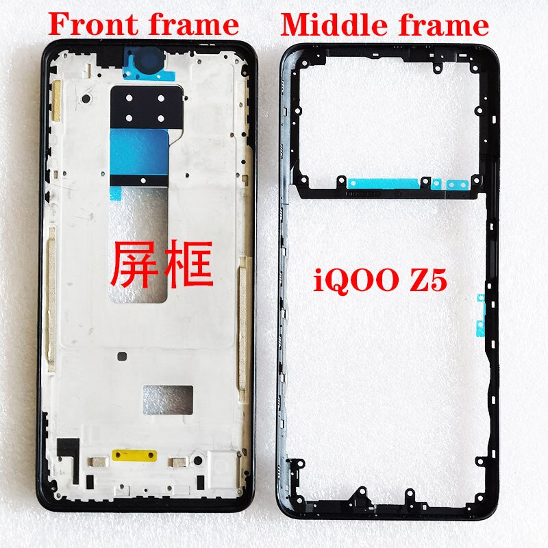 For vivo iQOO Z5 Front LCD Housing Middle Faceplate Frame Bezel Replacement Parts