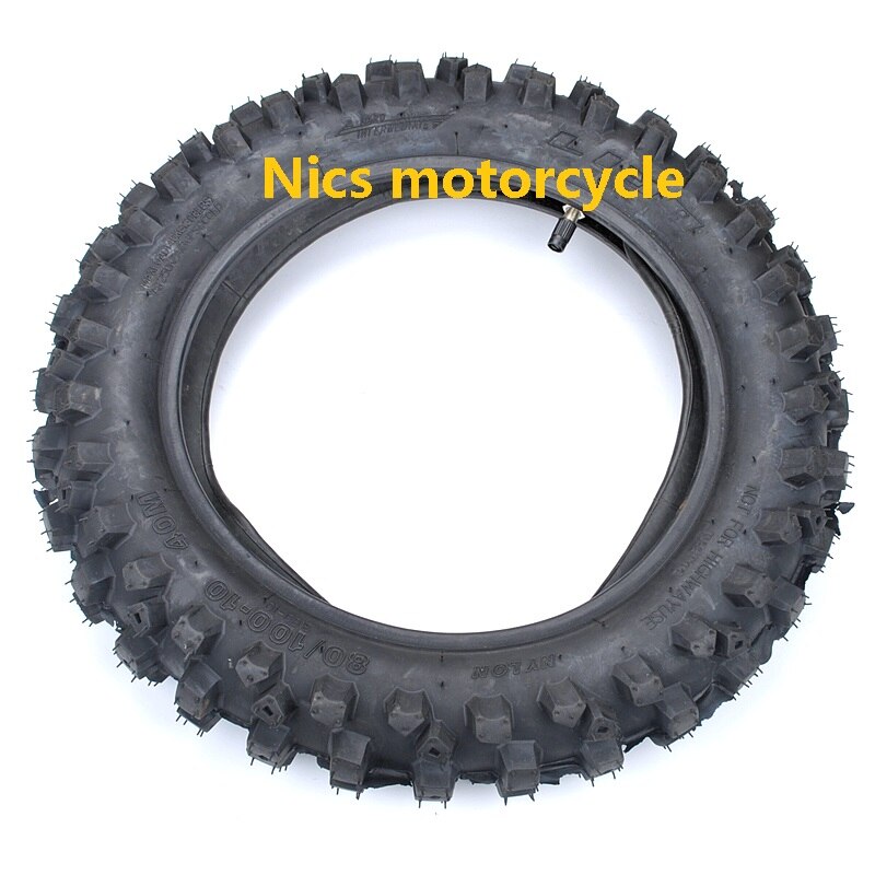 3.00-10 80/100-10 "pouces pneu pneu + chambre à air pour Mini Pit Pro Trail Dirt Bike moto pneu