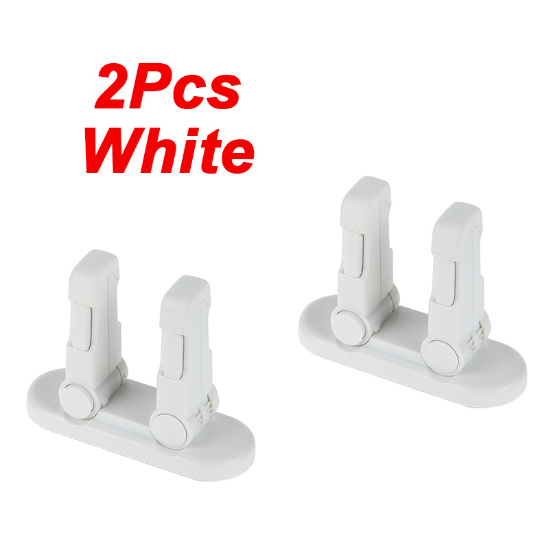 1/2/3Pcs/Lot Child Safety Lock Baby Door Handle Lock Lever Lock Proof Window Anti-opening Protection Toddler Kids Door Stopper: 2 Pcs White