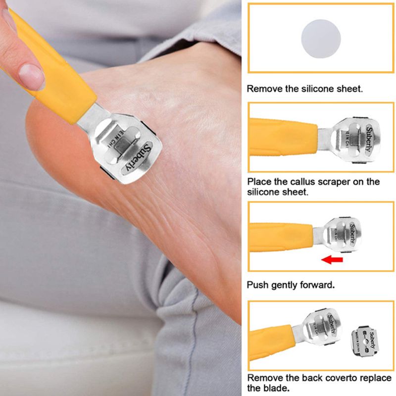 20 pcs Foot Scrubber Pedicure Tools Kit Rasp Foot File Callu Remover Set Feet Exfoliating Scrubber Cleaner