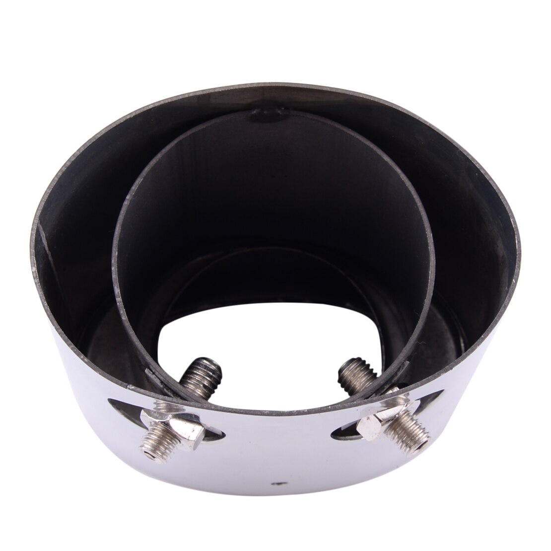 Tubo de escape trasero de acero inoxidable plateado para Toyota Land Cruiser Prado FJ120 2007 2006-2003