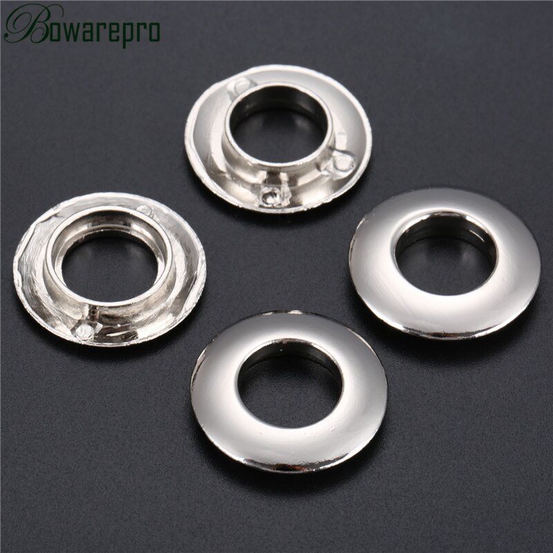Bowarepro Metall O D Ring Schnallen Öse Schraube Schnallen für Hangbag Gürtel Gurt Hund Kette Schließe Zubehör Leder Handwerk 2 einstellen: Silber-