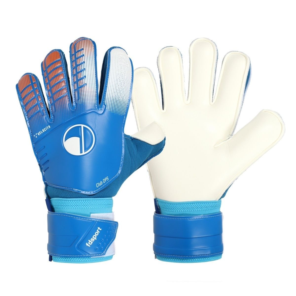 Fußball-Torwarthandschuhe für Jugendliche und Erwachsene, Torwarthandschuhe mit Fingerschutz, starke Griffe, Handflächen-Fußball-Torwarthandschuhe: Blau / M