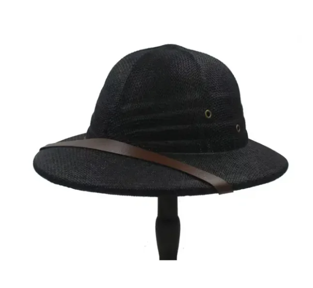 100% Stro Helm Tropenzonnehoed Zomer Mannen Vietnam Oorlog Leger Hoed Vader Schipper Emmer Hoeden Safari Jungle Mijnwerkers Pet: YELLOW