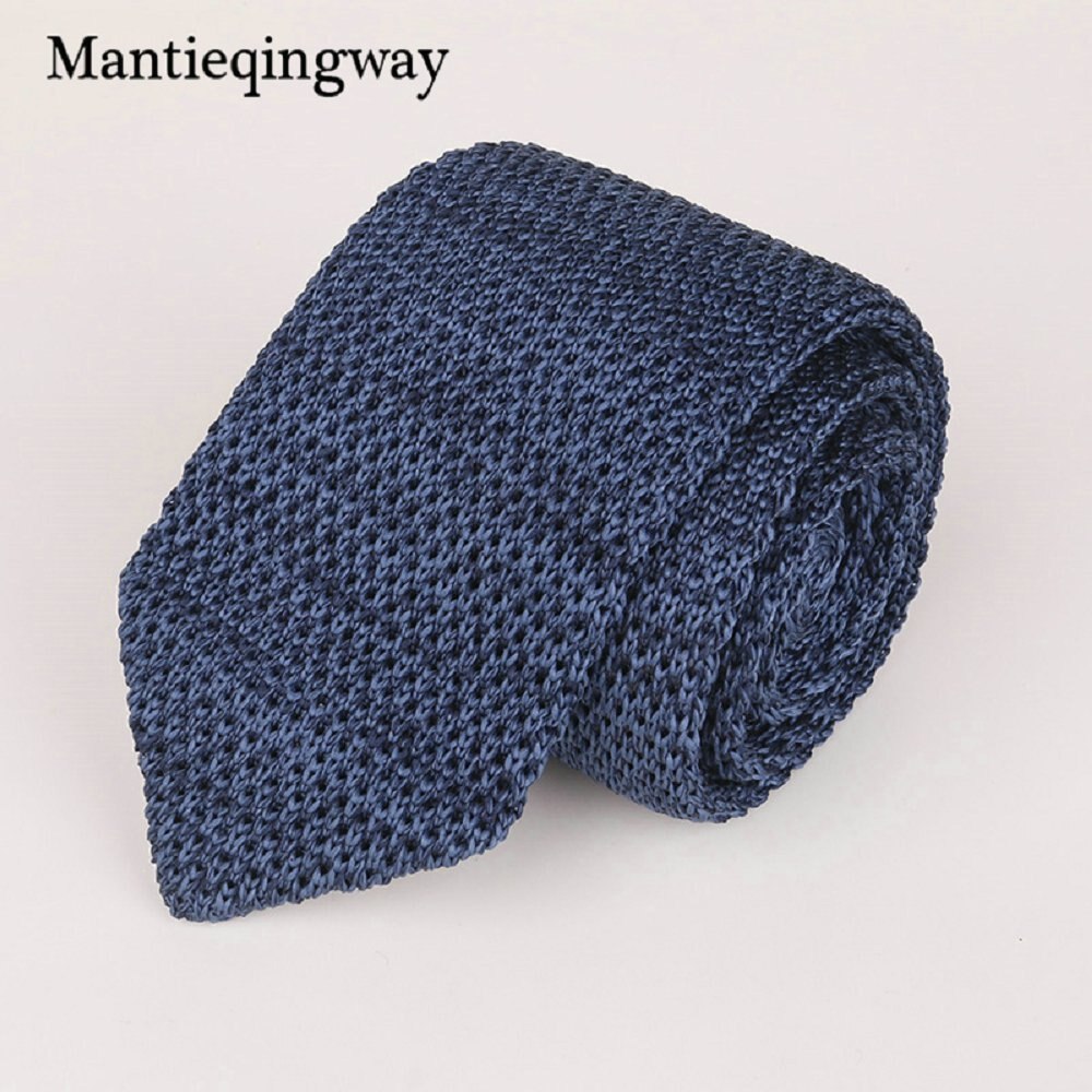 6 Cm Knit Gebreide Ties Voor Mens Pak Stropdas Effen Kleur Skinny Mannen Geweven Gravatas Slim Sjaaldassen Hals tie: 081