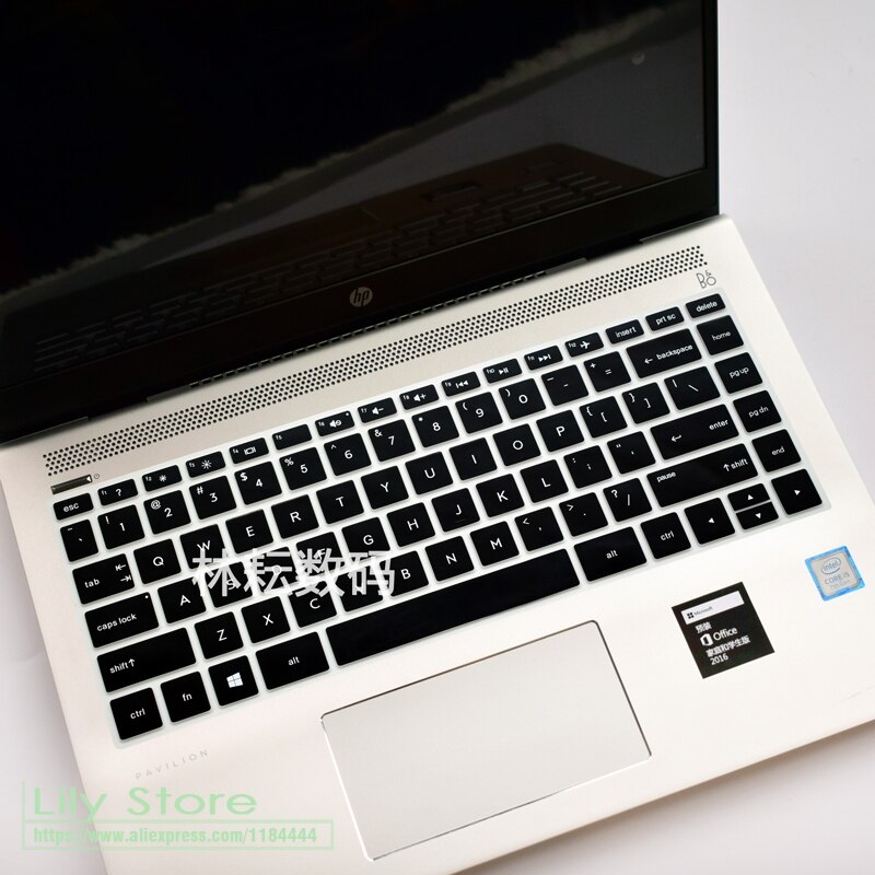 Til hp pavilion  x360 14 tommer tastaturbeskytter hud cover blød 14m-ba011dx 14m-ba013dx x 360 2- i -1 touch screen laptop: Sort