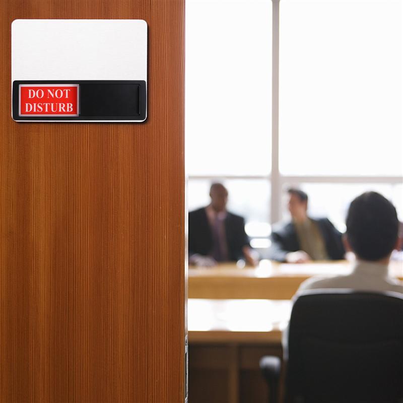 1pc Magnetic Slider Privacy Indicator Non-Scratch Signboard Privacy Slide Door Sign for Bathroom