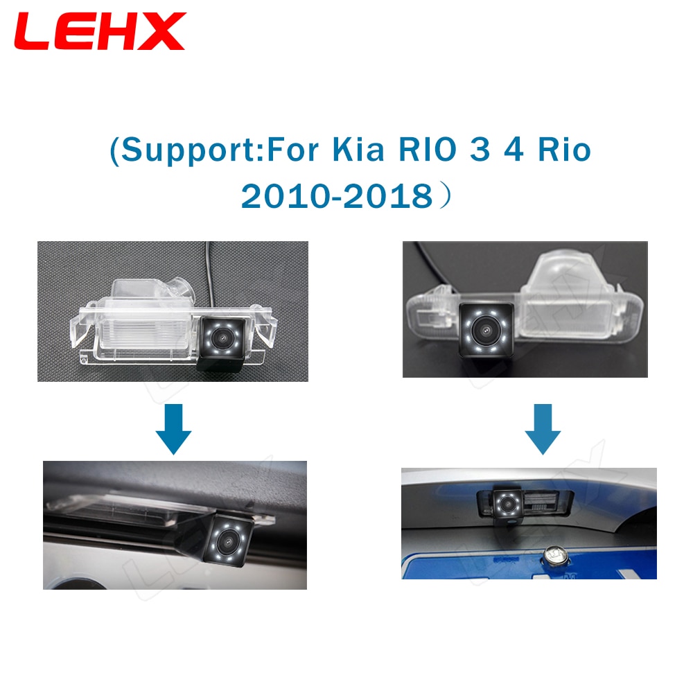 Car Rear View Camera Universal Backup Parking Camera 8 LED Night Vision Waterproof HD Color Image For Car Android Radio MP5