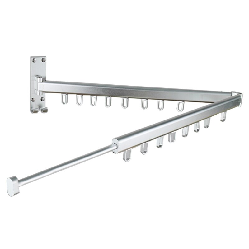 Dubbele Stang/Enkele Staaf Kleerhanger Intrekbare Opvouwbare Muur Opknoping Droogrek