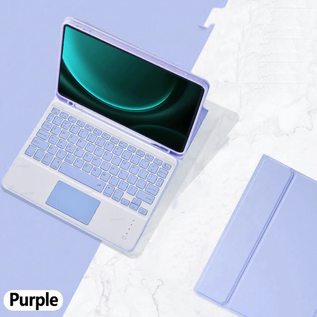 Para el IPad Air 13 2025 M3 M2 para IPad Air 13 pulgadas M2 Pro 12,9 13 funda para teclado de cuero PU con Bluetooth inalámbrico con portalápices