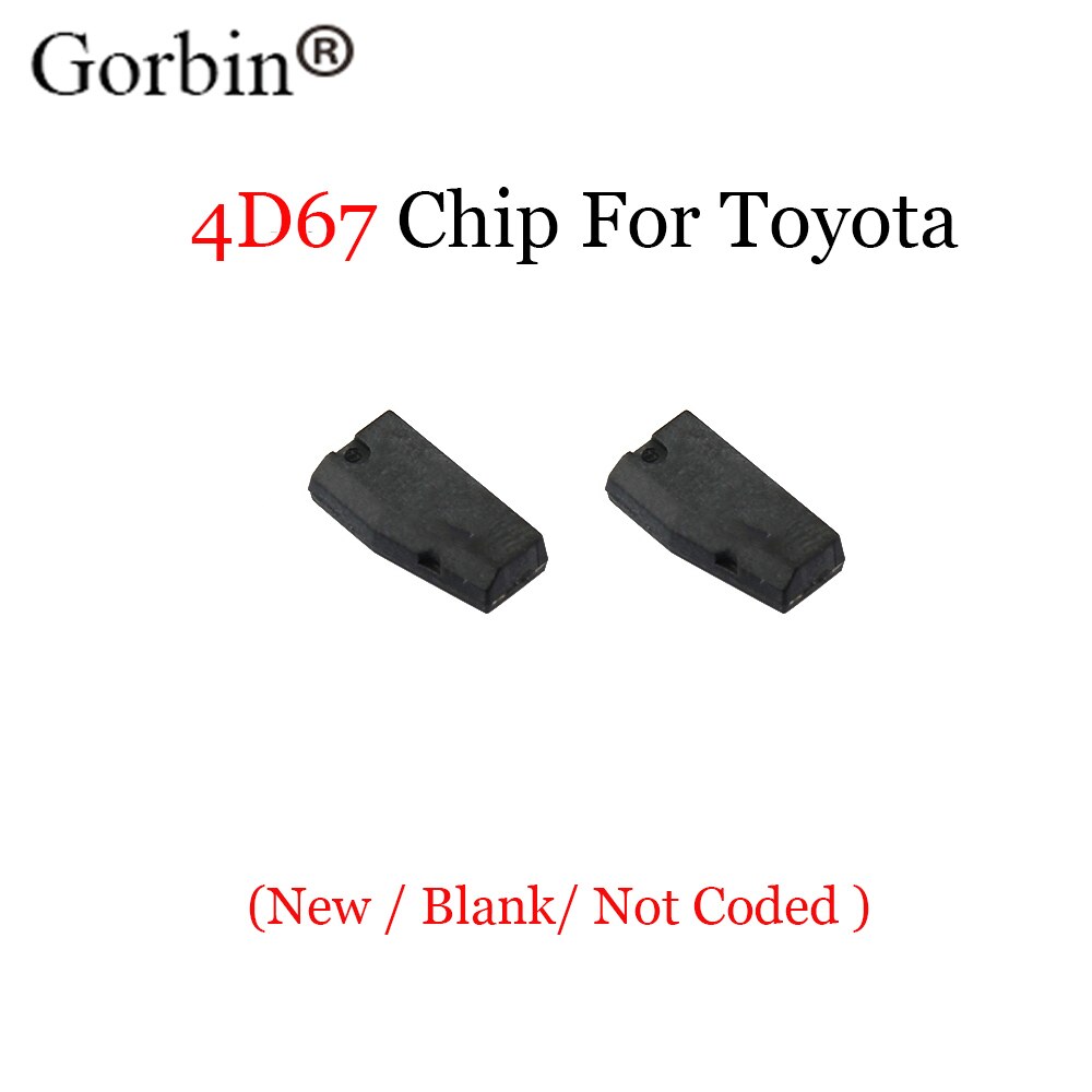 GORBIN 2pcs*Car key Transponder Chip 4D67 ID 67 Immobiliser For Toyota CAMERY COROLLA PREVIA REIZ CROWN RAV4 For Lexus