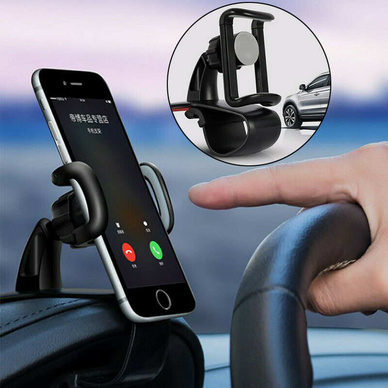 Car GPS Navigation Dashboard Phone Holder For Universal Mobile Phone Clip Fold Black Car Phone Holder Stand Bracket For Xiaomi