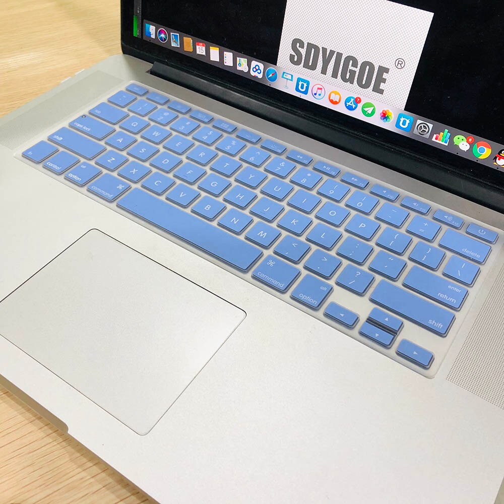 Laptop keyboard cover for macbook air 13inch model A1466 A1369 U.S. Edition Us-Enter English text Keyboard protective film: C