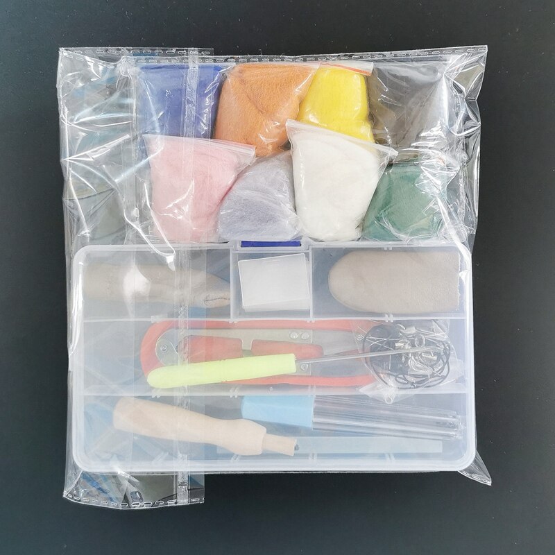 Diy Wool Felt Animals Flowers 8 Colors Wools Needles Felting Making Kit Diy Animal Wolvilt Craft Kits Tools Felt Toys