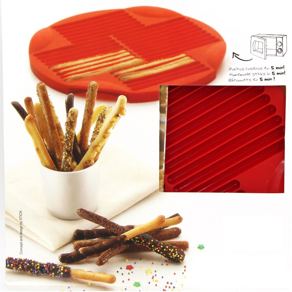 Food Grade Silicone Finger Shape Biscuit Molds Diy Chocolate Lollipop Mold Long Strip Cookie Baking Tray