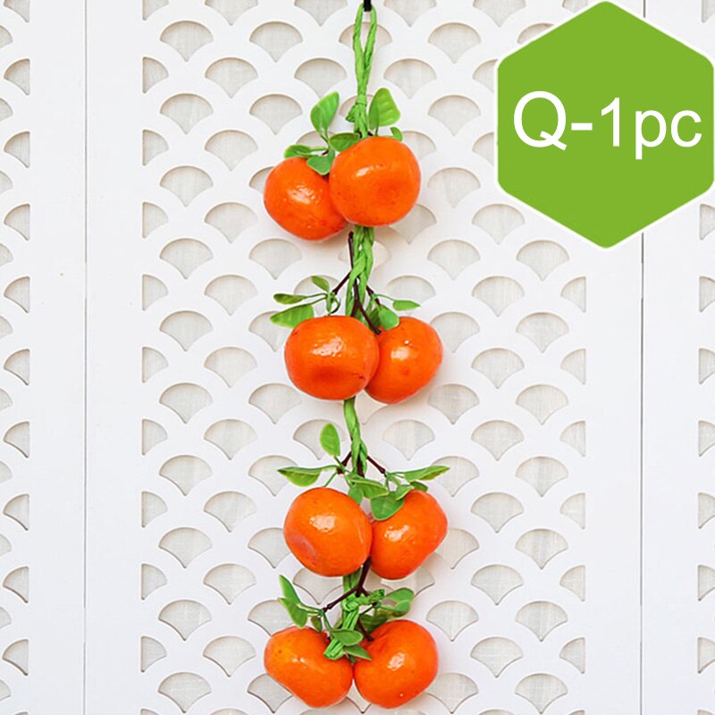 Artificial Vegetables Fruit String Simulation Food Decoration Plastic Foam Display Supplies Photography Props Kitchen Decor