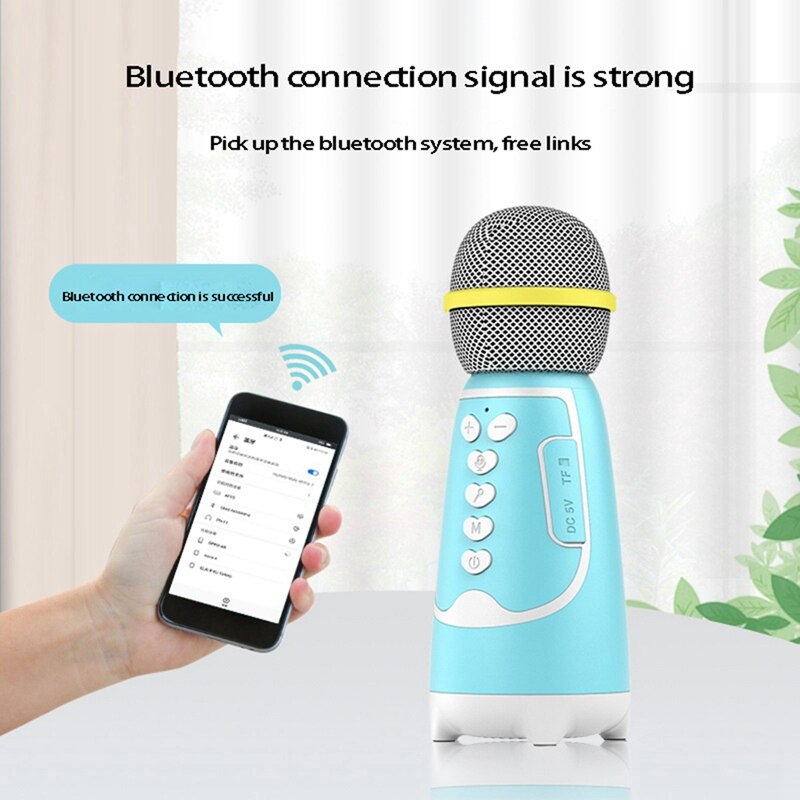 Bluetooth-funkmikrofon, tragbares handmikrofon für Karaoke, Live-partys und gesang auf mobiltelefonen