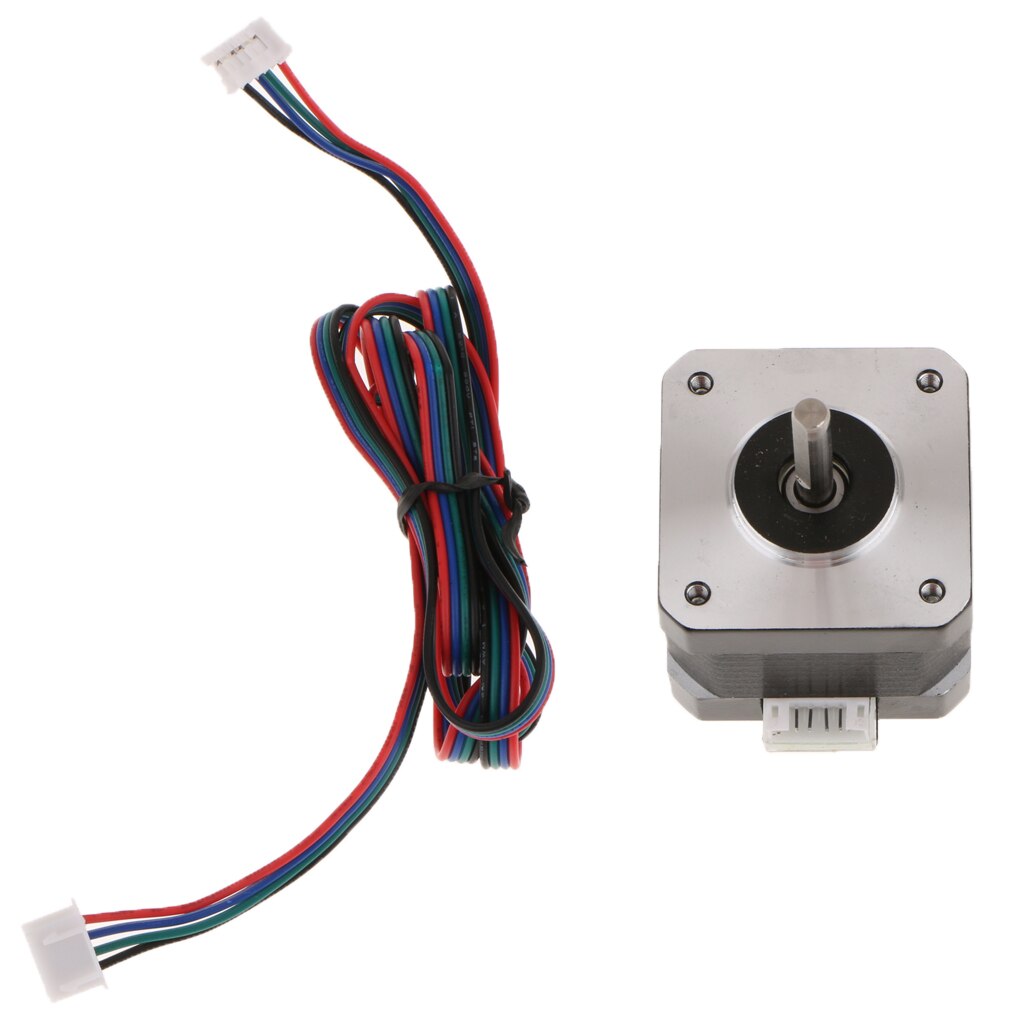 42 Stepper Motor Nema 17 Bipolar 42mm 4.4kg.cm 1.68A 4 Lead 3D Printer Hobby CNC with Motor Line