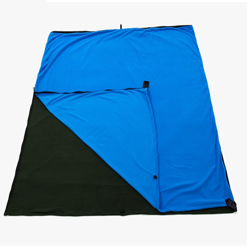 Fleece liner sovsäck vuxen camping inomhus hotell smutsavvisande ultralätt bärbar fleece sovsäck