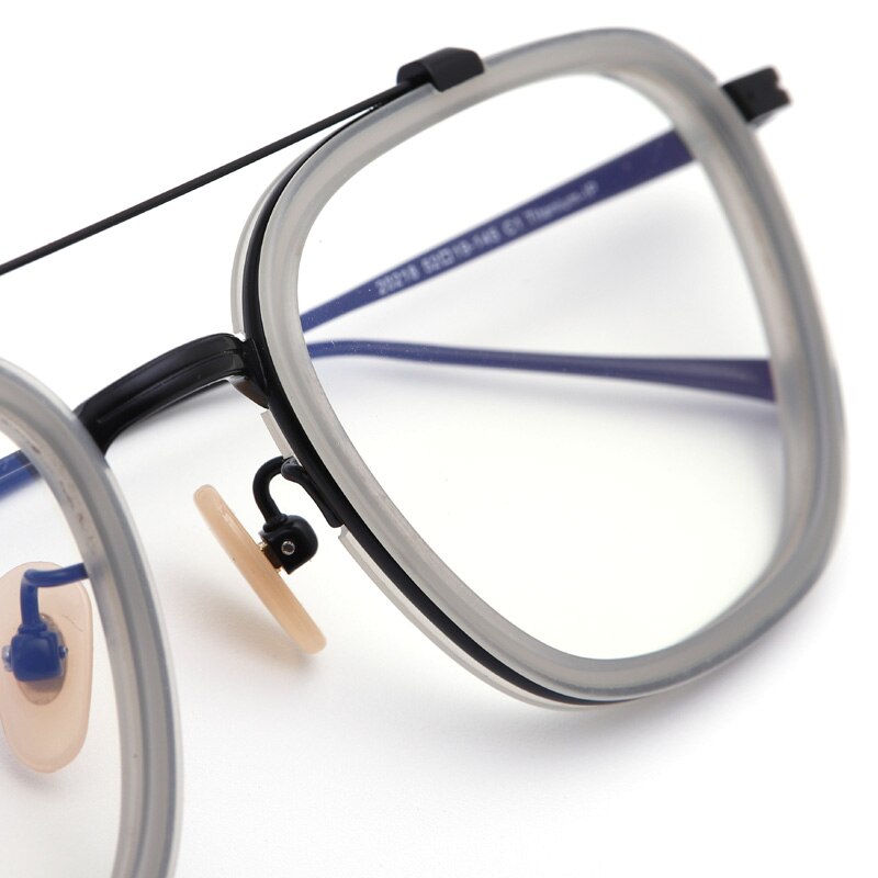 Men IP Titanium Glasses Frame Women Acetate Square Myopia Optical Prescription Eyeglasses Frame Tony Stark Ultralight Eyewear