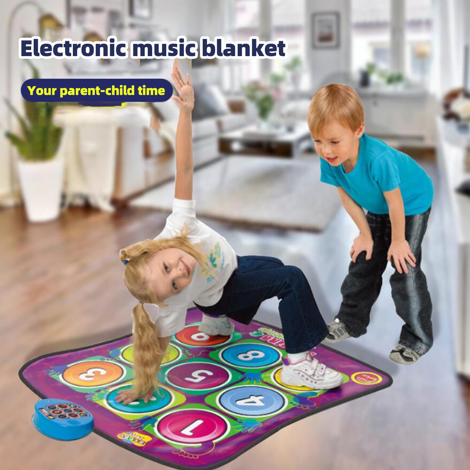 Kinderen Dans Deken Vroege Onderwijs Ouder Kind Speelgoed Elektronische Muziek Pad Opp + Pe 91X89Cm Dans pads Dansen Deken